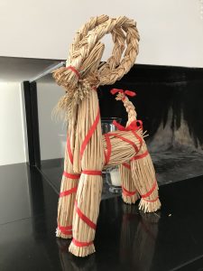 Christmas goat made of straw